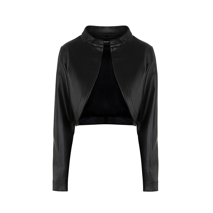 Giubbino nero con dettagli urban chic