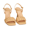 Sandali beige padded, tacco 9,5 cm 