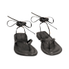 Sandalias planas mujer negras