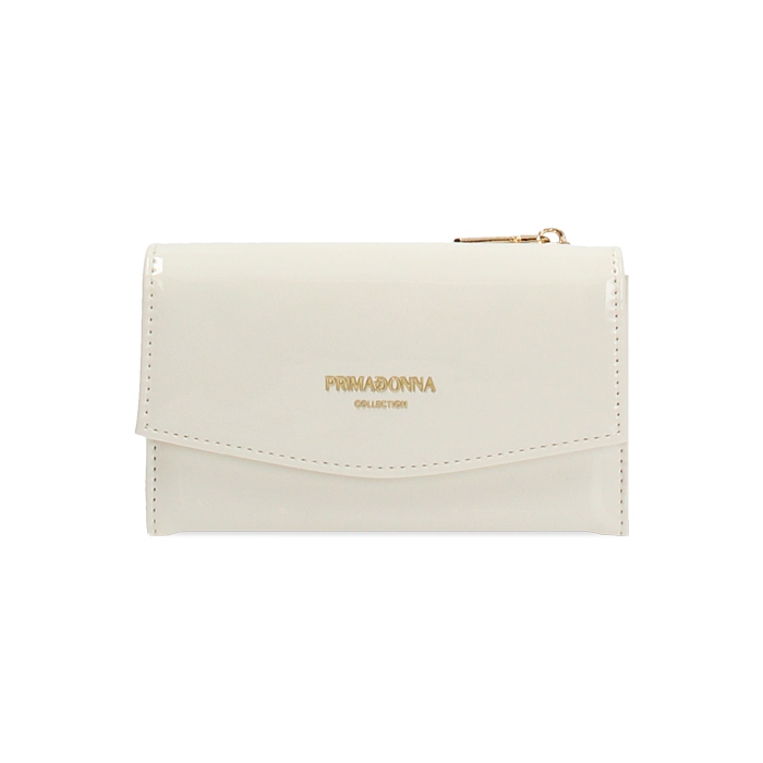 Portafoglio panna con dettagli eleganti