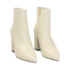 Tronchetti panna con tacco di 7,9 cm da donna