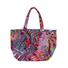 Borsa mare viola con telo
