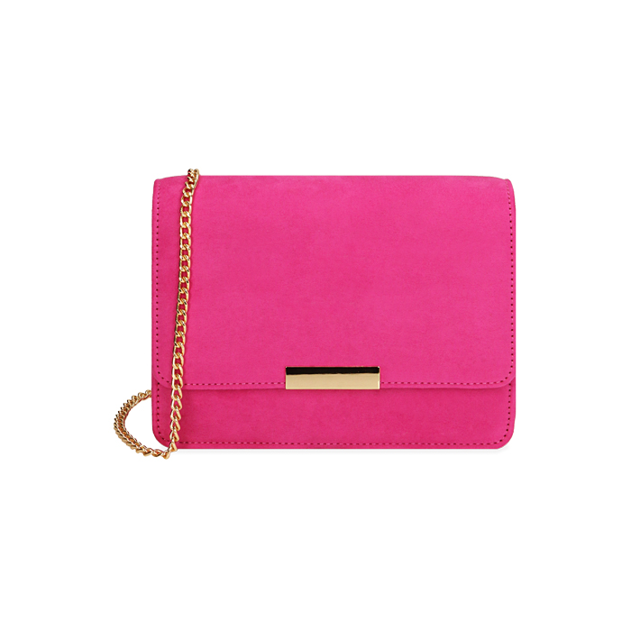 Borsa a tracolla donna fucsia in microfibra | Primadonna Collection