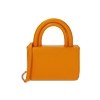 Mini bag a mano arancio