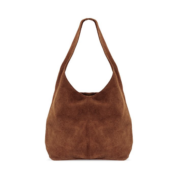 Borsa a spalla di camoscio testa di moro