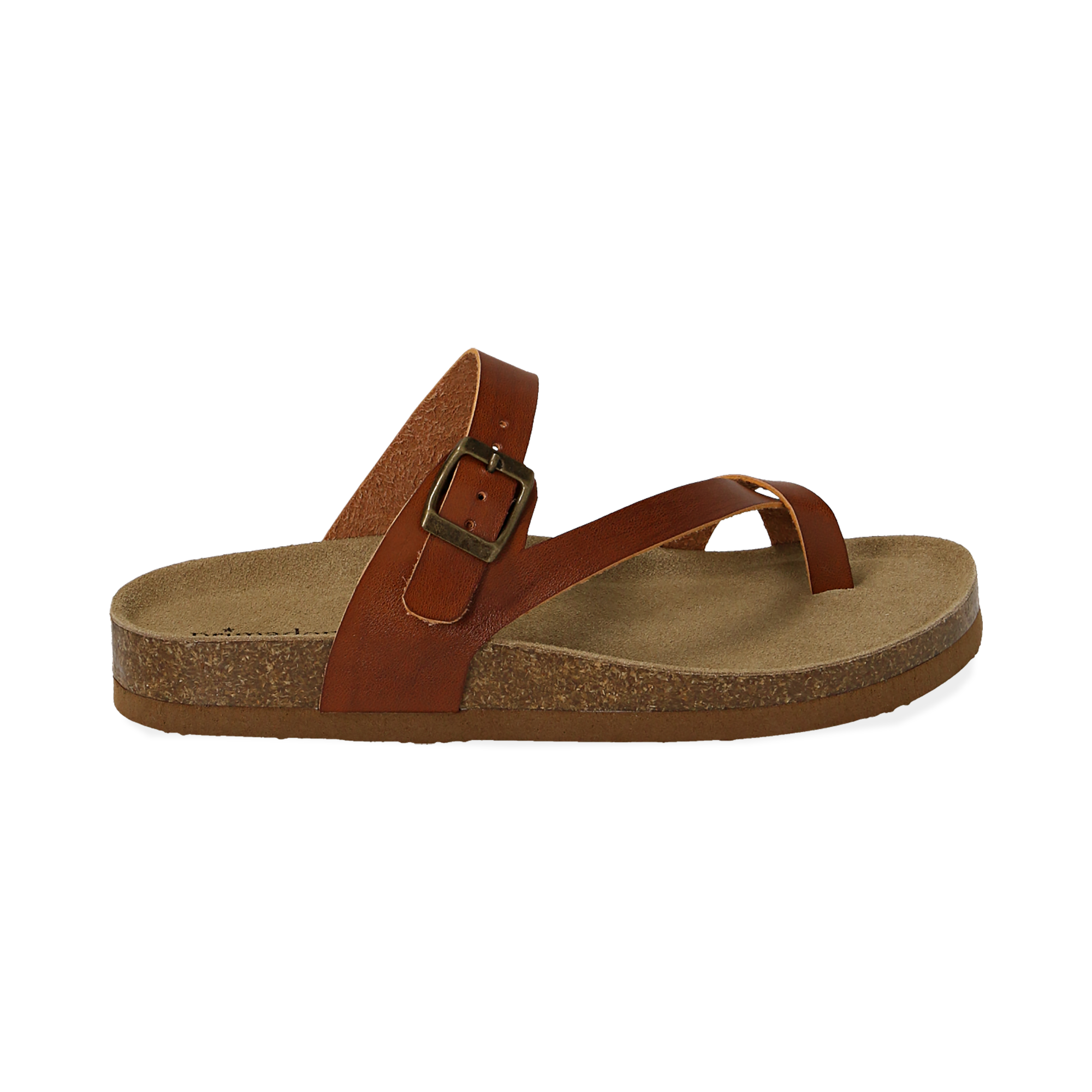 Ciabatte infradito cuoio in eco-pelle con suola in sughero | Primadonna  Collection