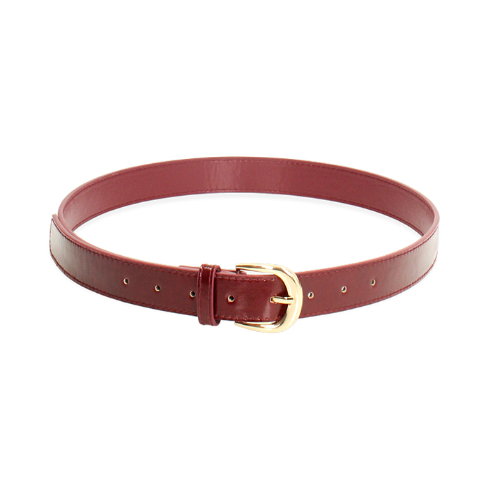 Ceinture bordeaux brillante