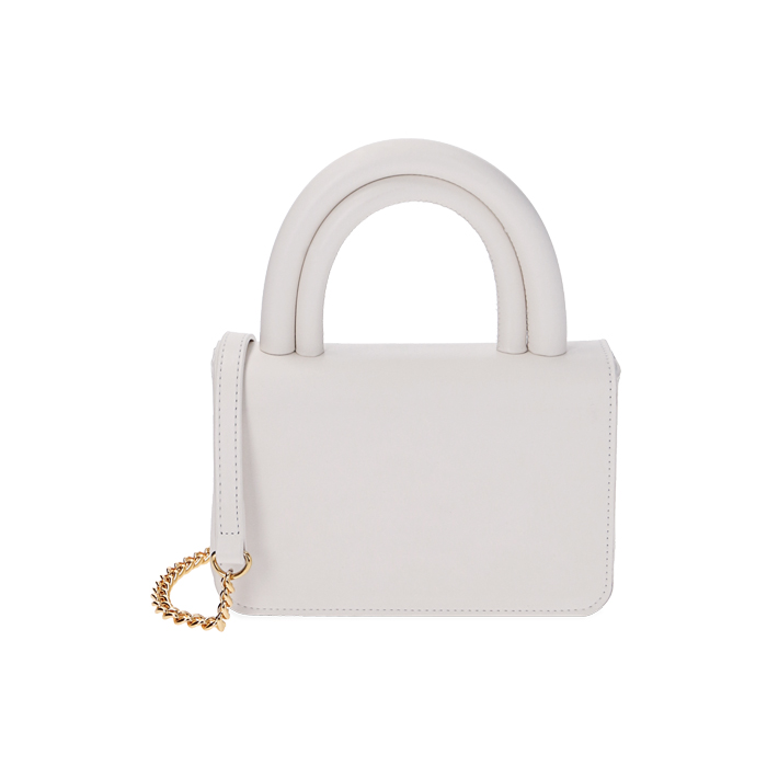 Mini bag a mano bianca