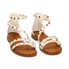 Sandales plates blanches