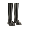 Bottes en PVC noir avec détails distinctifs