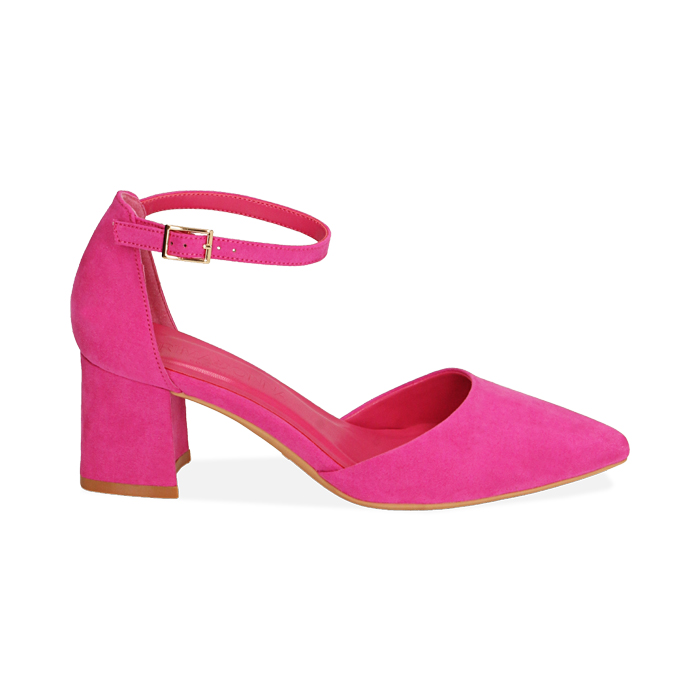 Décolleté donna fucsia in microfibra, tacco 6 cm | Primadonna Collection