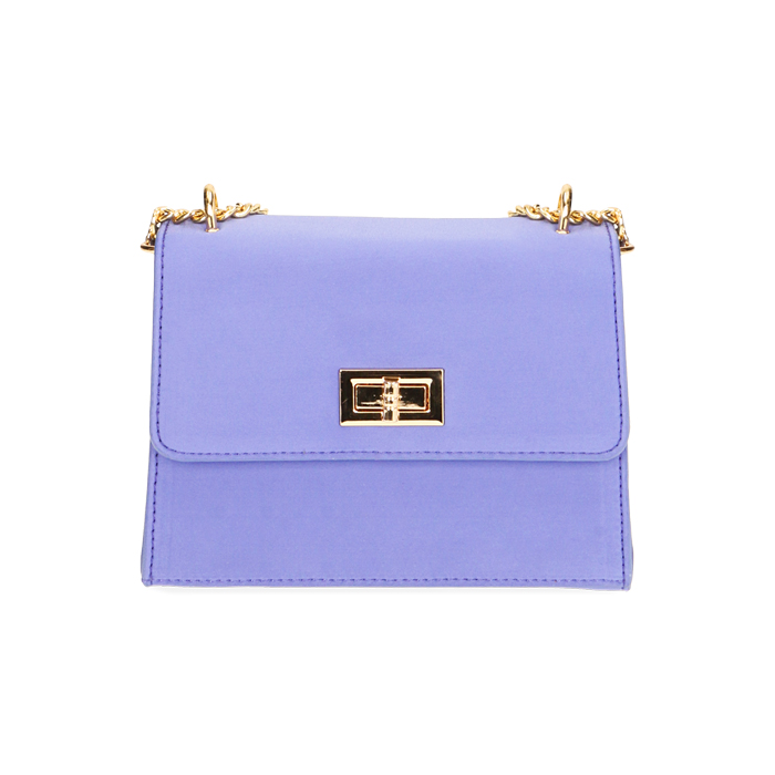 Borsa a tracolla viola in tessuto