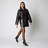 Trench testa di moro con zip