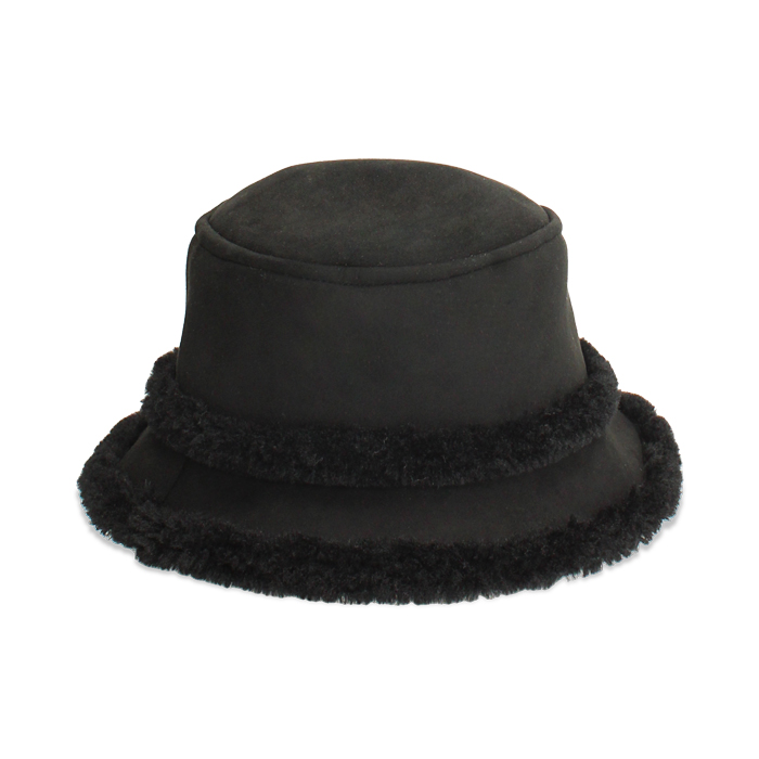 Cappello in microfibra nero