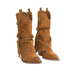 Stivali texani camel tacco 9 cm