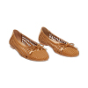 Ballerine donna cognac intrecciate