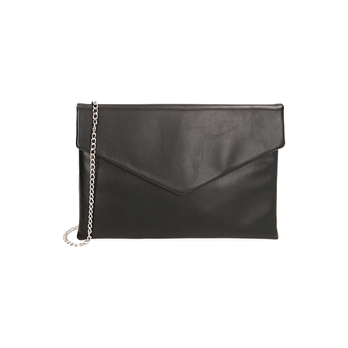 BORSA POCHETTE SINTETICO NERO