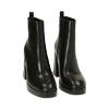 Ankle boots neri, tacco 9,5 cm 