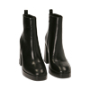 Bottines noires, talon 9,5 cm 