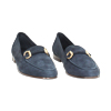 Mocassin bleu en daim
