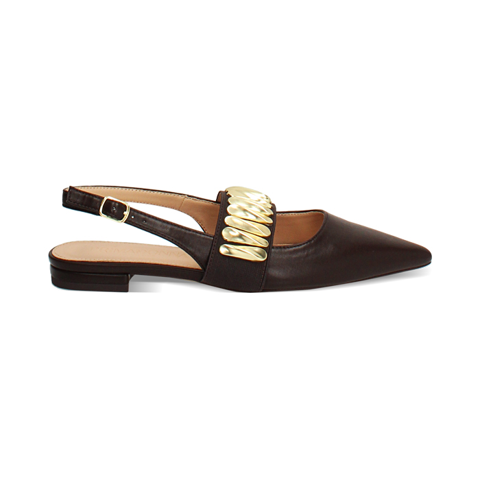 Ballerine testa di moro slingback
