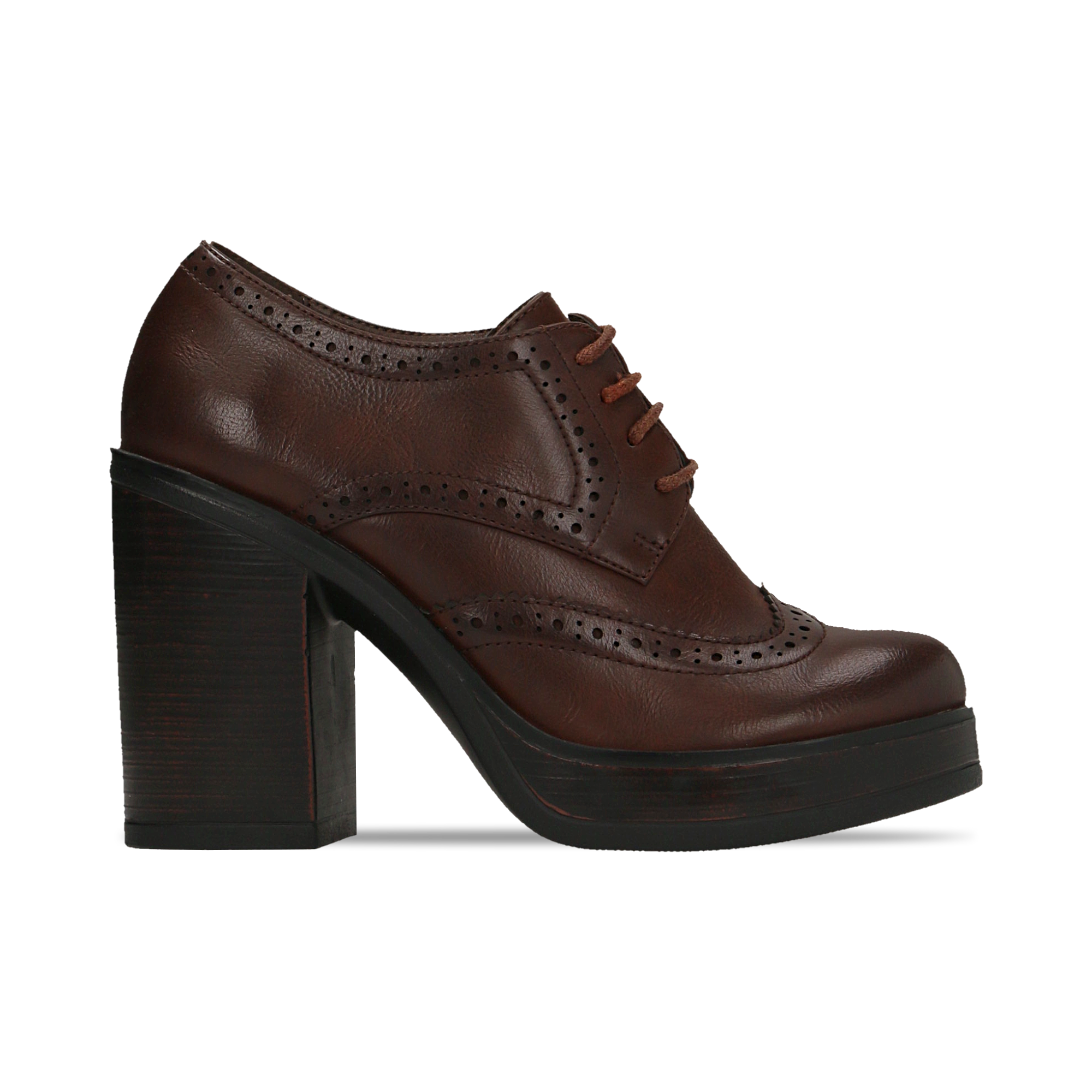 Scarpe Francesine Donna Marrone Tacco 5 Cm - Cod. 129320059EPMARR |  Primadonna Collection