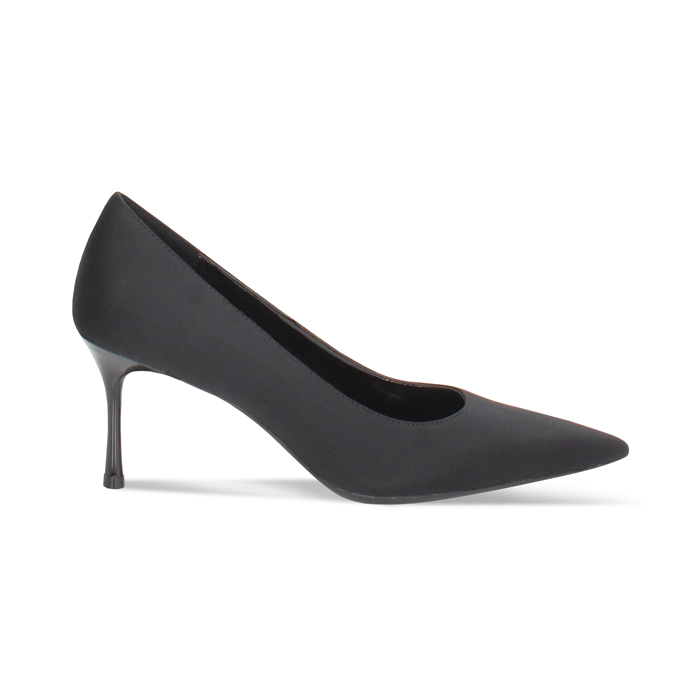 Décolleté nera con tacco 7,5 cm