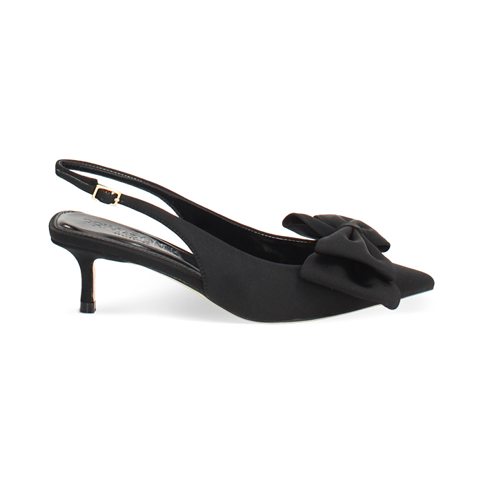 D&eacute;collet&eacute; slingback nere tacco 5 cm