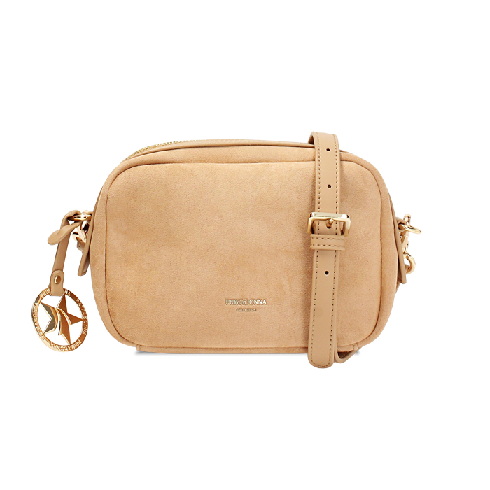 Mini sac femme taupe en microfibre
