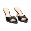 Mules open toe femme noires