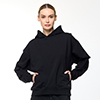 Sweat-shirt noir en coton