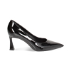 Décolleté in vernice nere, tacco 8 cm