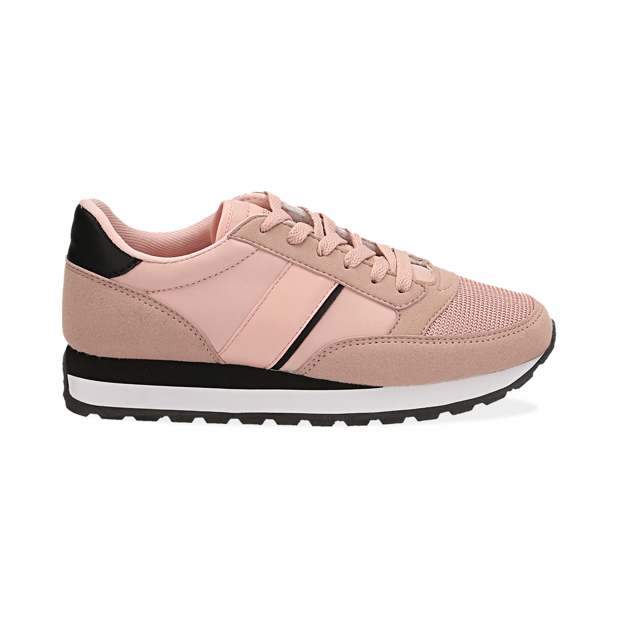 Sneakers nude in tessuto tecnico | Primadonna Collection