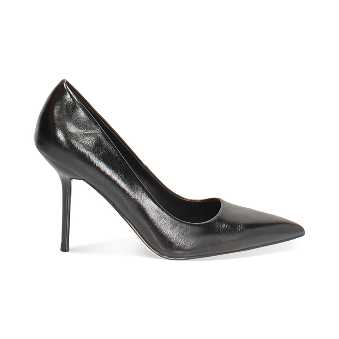 Décolleté nere lucide con tacco 9,5 cm