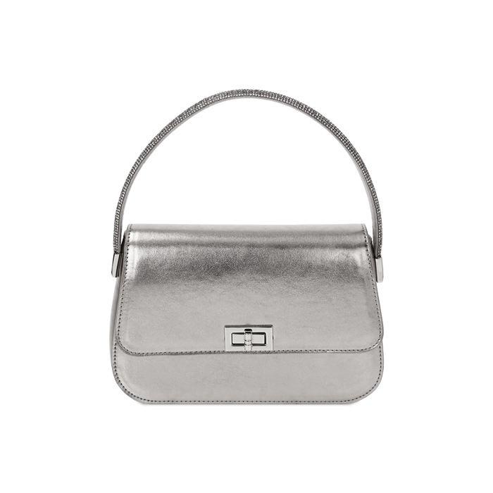 Mini bag a mano argento