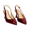 Décolleté slingback donna cherry, tacco 7,5 cm