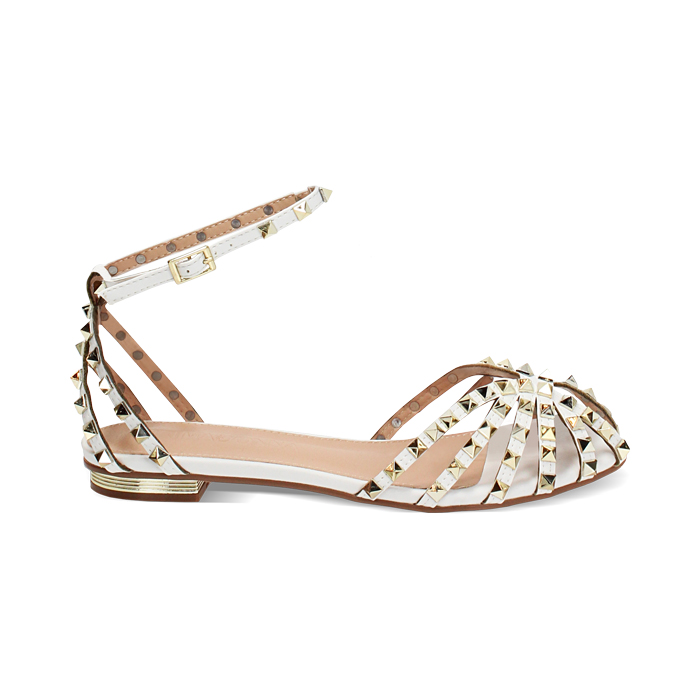 Ballerine slingback donna bianche