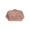 Clutch rose-or avec pierres scintillantes