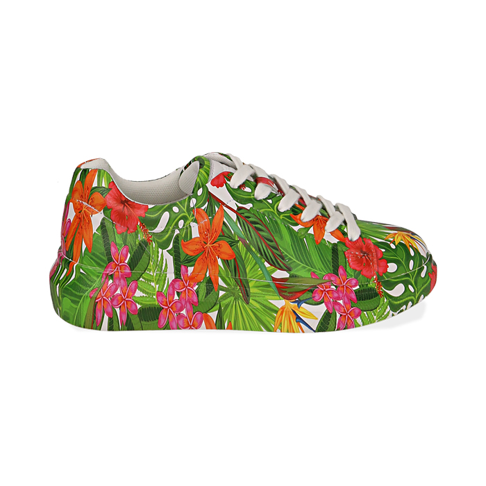 Sneakers multicolor stampa exotic
