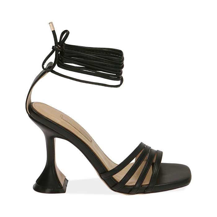 Sandali Donna Con Tacco A Spillo 12 Cm - Cinturini E Fiocchi In Raso, Perfetti Per Serate E Feste