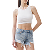 Top bianco in cotone