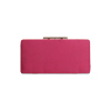 Clutch bordeaux con tracolla removibile