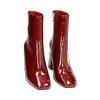 Stivaletti bordeaux in naplak, tacco 9 cm