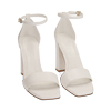 Sandali bianchi, tacco 9 cm 