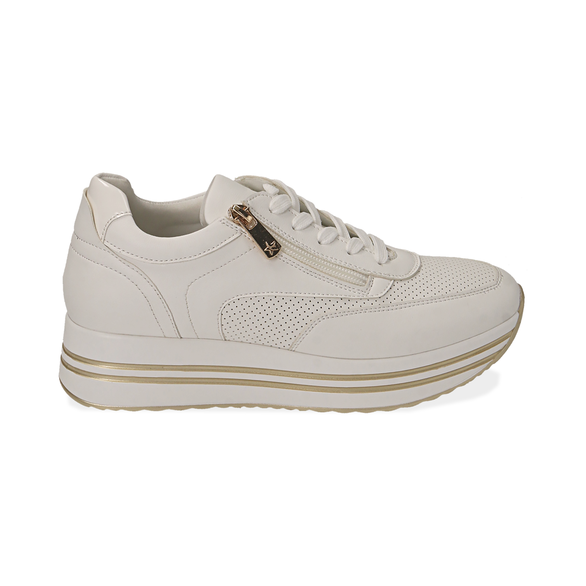 sneakers platform pelle