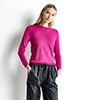 Maglia girocollo fucsia