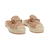 Sabots femme cognac beige en raphia