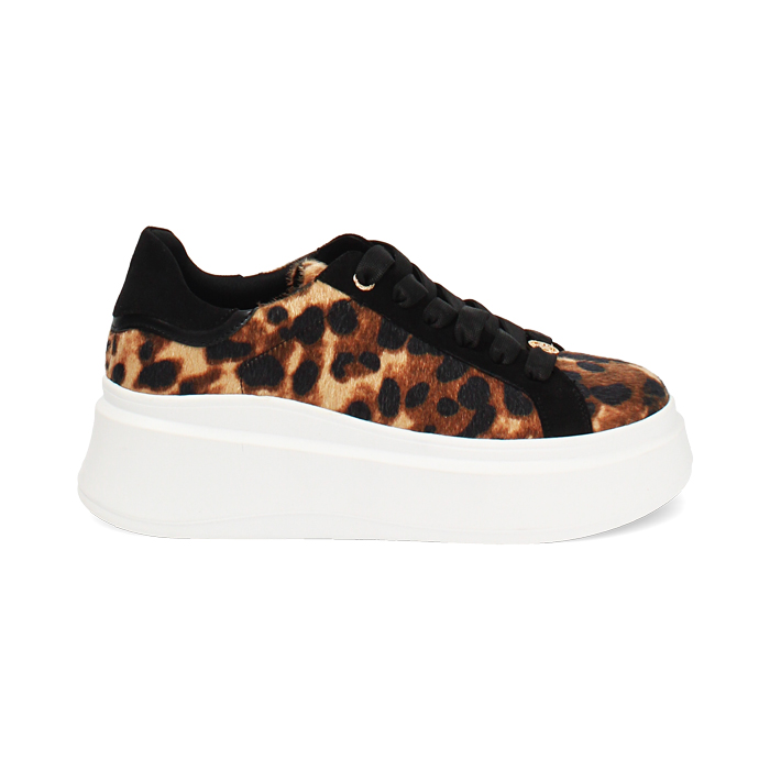 Zapatillas deportivas leopardo con suela en material sintético