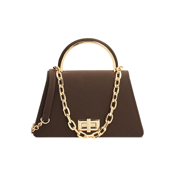 Mini bolso oscuro con bandolera removible