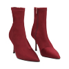 Tronchetti bordeaux in tessuto elasticizzato con tacco 8,4 cm
